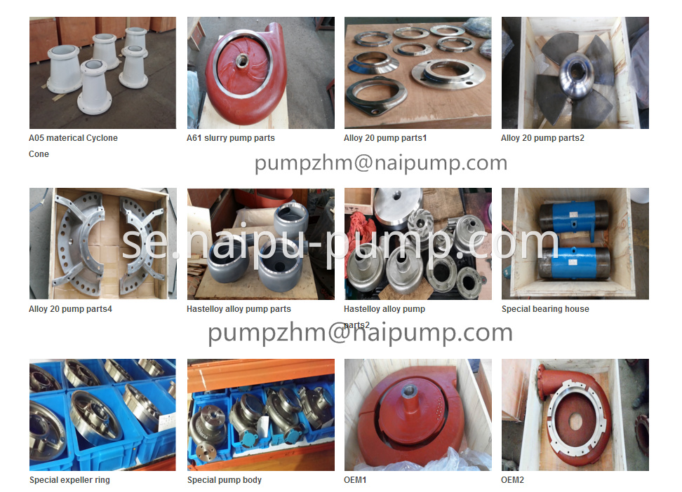 OEM slurry pump and parts